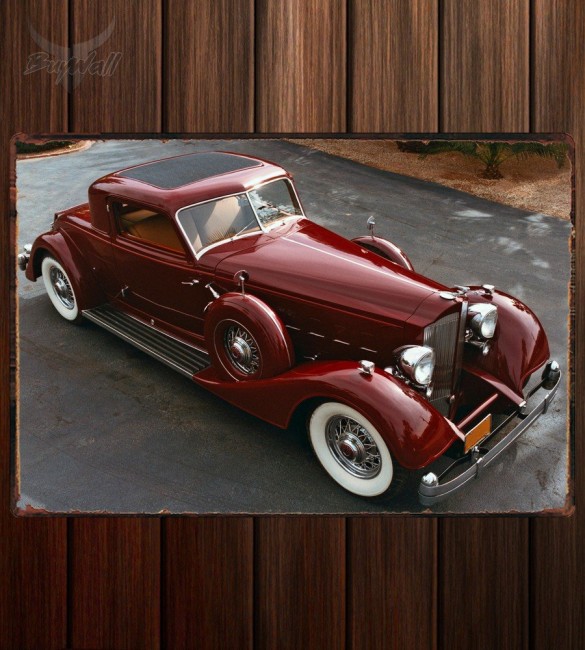 Металлическая табличка Packard Twelve Sport Coupe by Dietrich Металлическая табличка Packard Twelve Sport Coupe by Dietrich